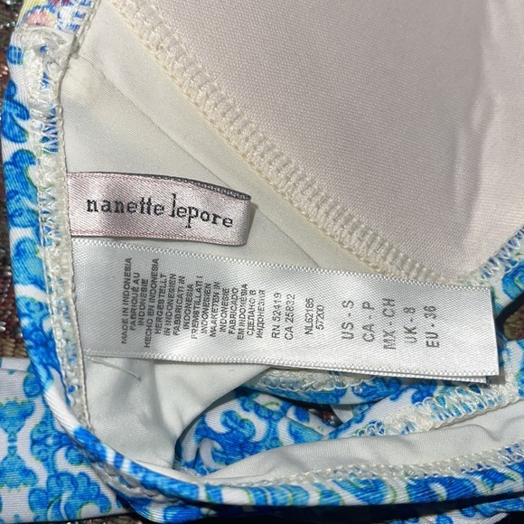 Nanette Lepore Swimsuit Top Bandeau Size S - Picture 4 of 6